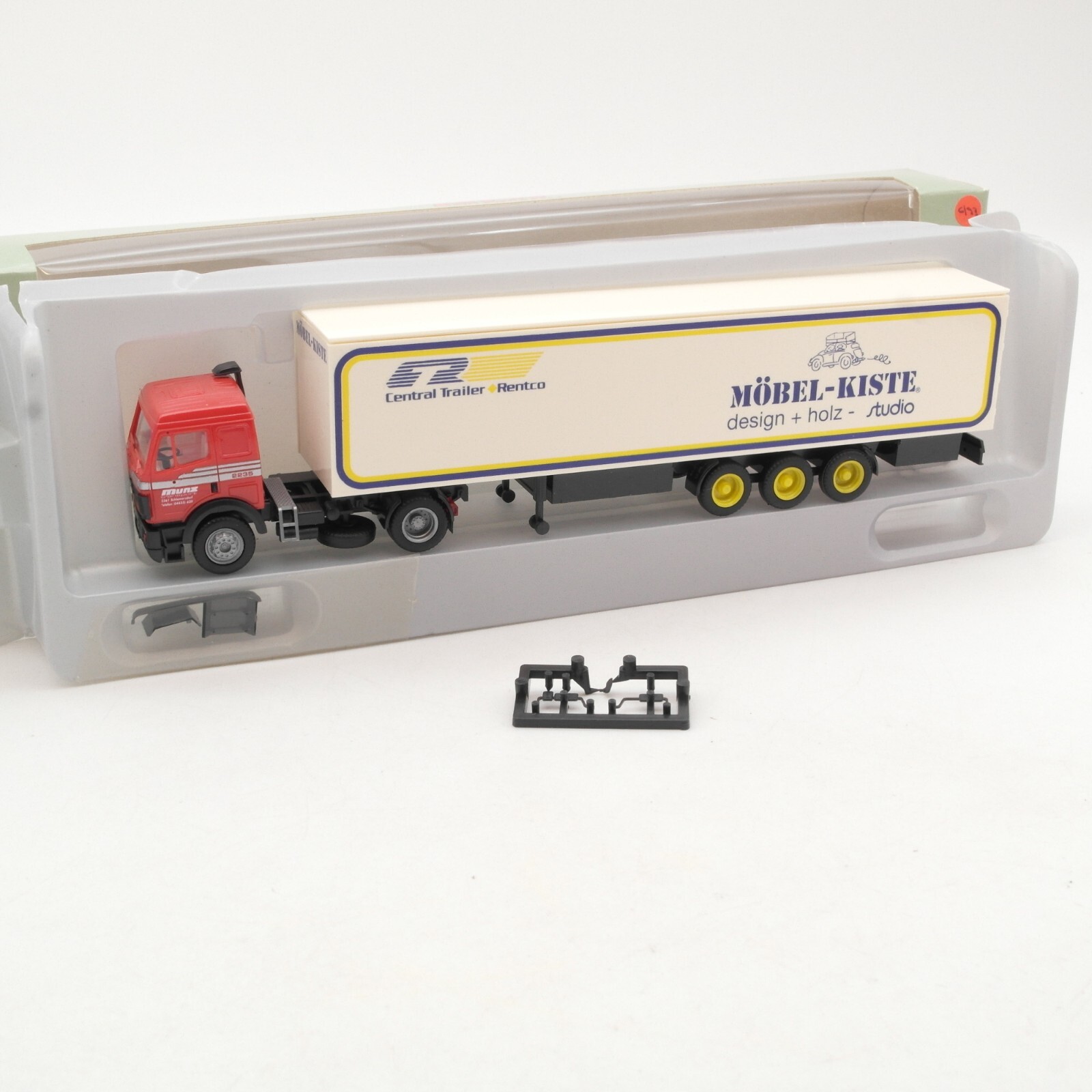 AMW / AWM 1:87 5611-2 MB SK Sattelzug Möbel-Kiste design+ holz in OVP RA7798 – Bild 4
