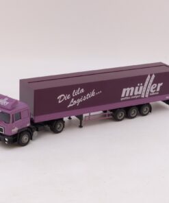 AMW / AWM 1:87 MAN F90 Sattelzug Müller Die lila Logistik, siehe Bilder o.EB9698