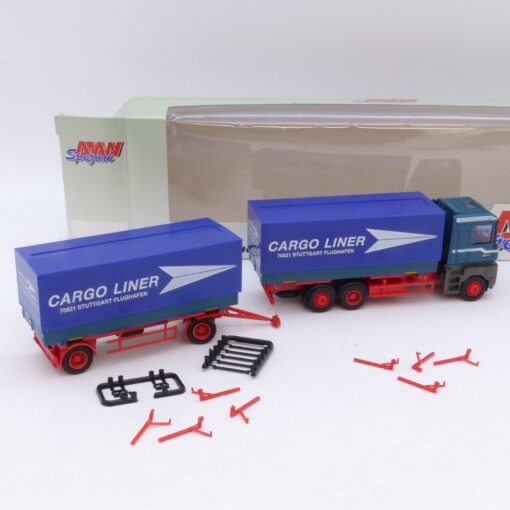 AWM / AWM 1:87 Renault AE Hängerzug Cargo Liner, in EVP EB7732 – Bild 3