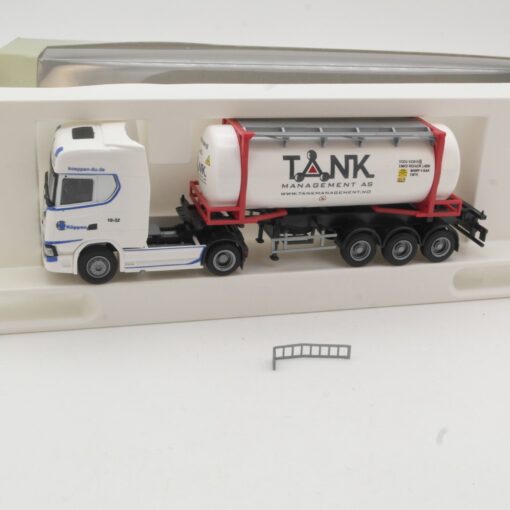 AWW 1:87 75626 Scania S Highline 26ft Tankcontainer Koeppen in OVP QR6348 – Bild 4
