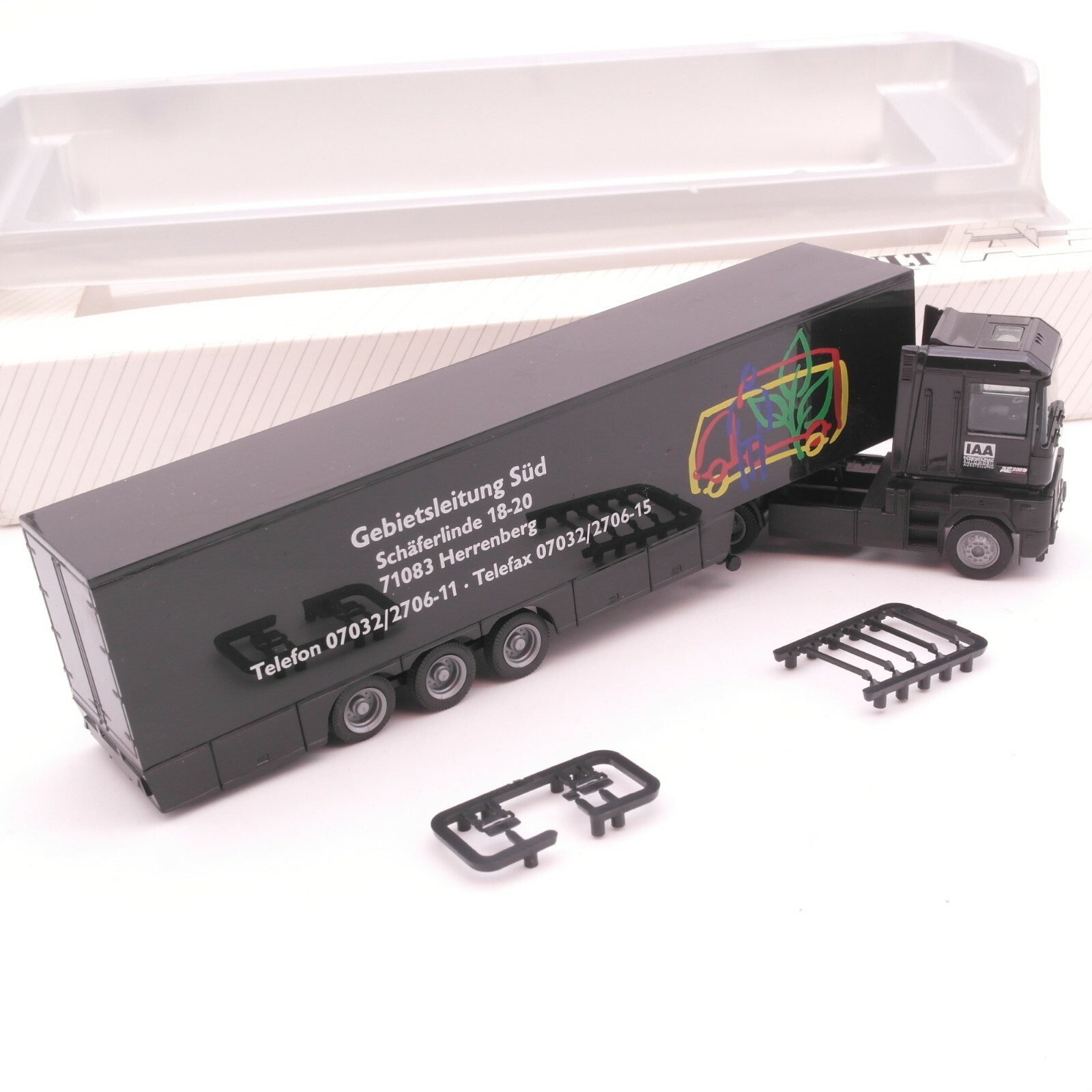 Albedo 1:87 Renault Koffer-Sattelzug IAA in OVP RT8323 – Bild 3