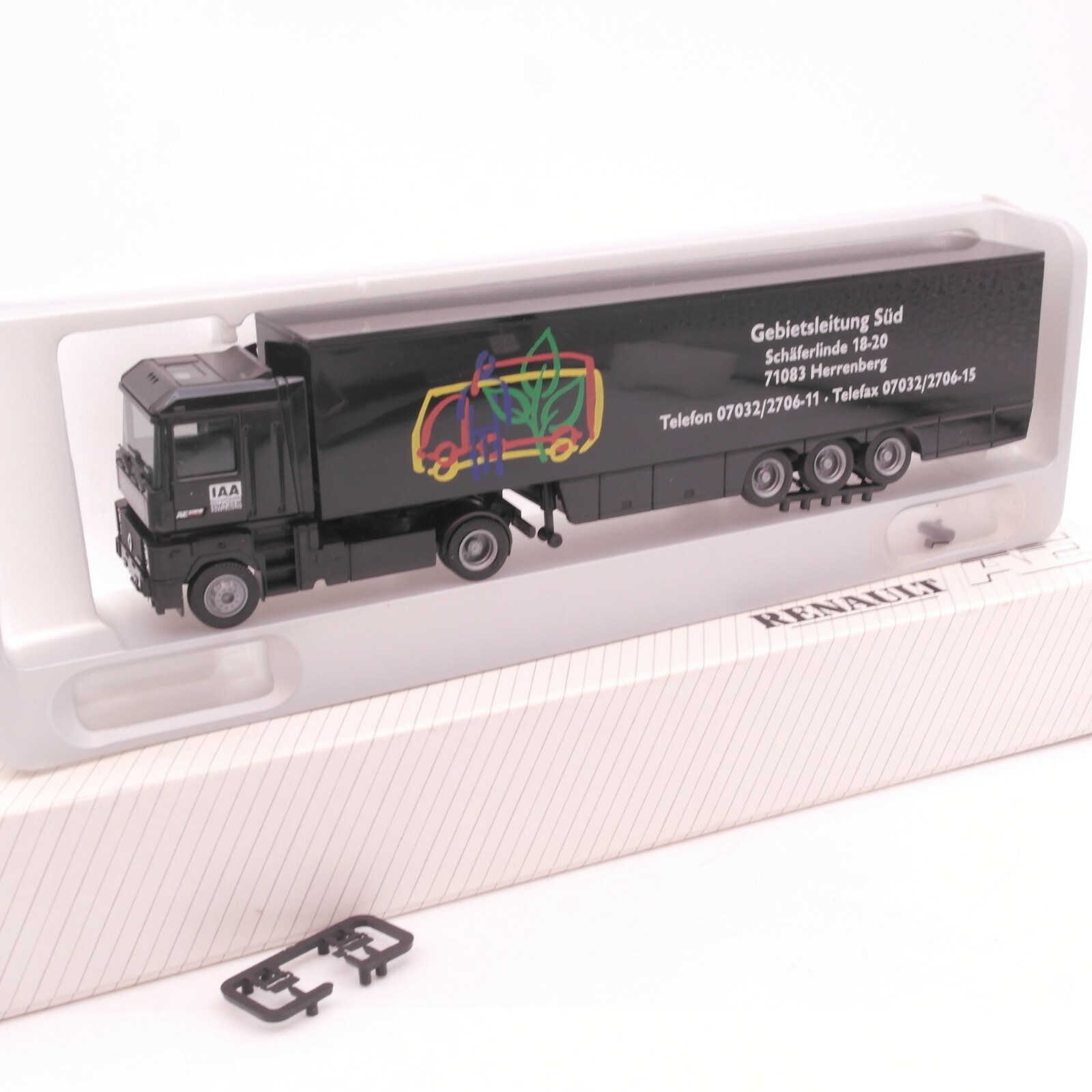 Albedo 1:87 Renault Koffer-Sattelzug IAA in OVP RT8323