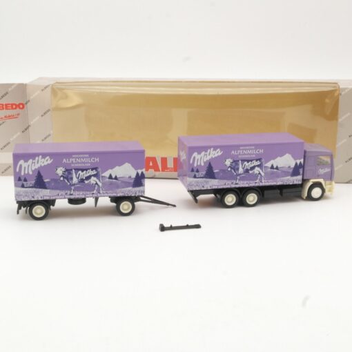 Albedo 1:87 Volvo Hängerzug Milka Alpenmilch in OVP QR7175 – Bild 3