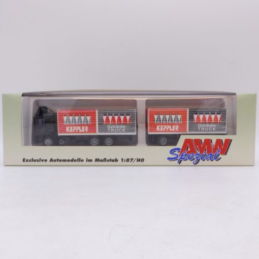 Albedo / AMW 1:87 MAN F90 Hängerzug Keppler Getränke Truck, in EVP EB7807 – Bild 4