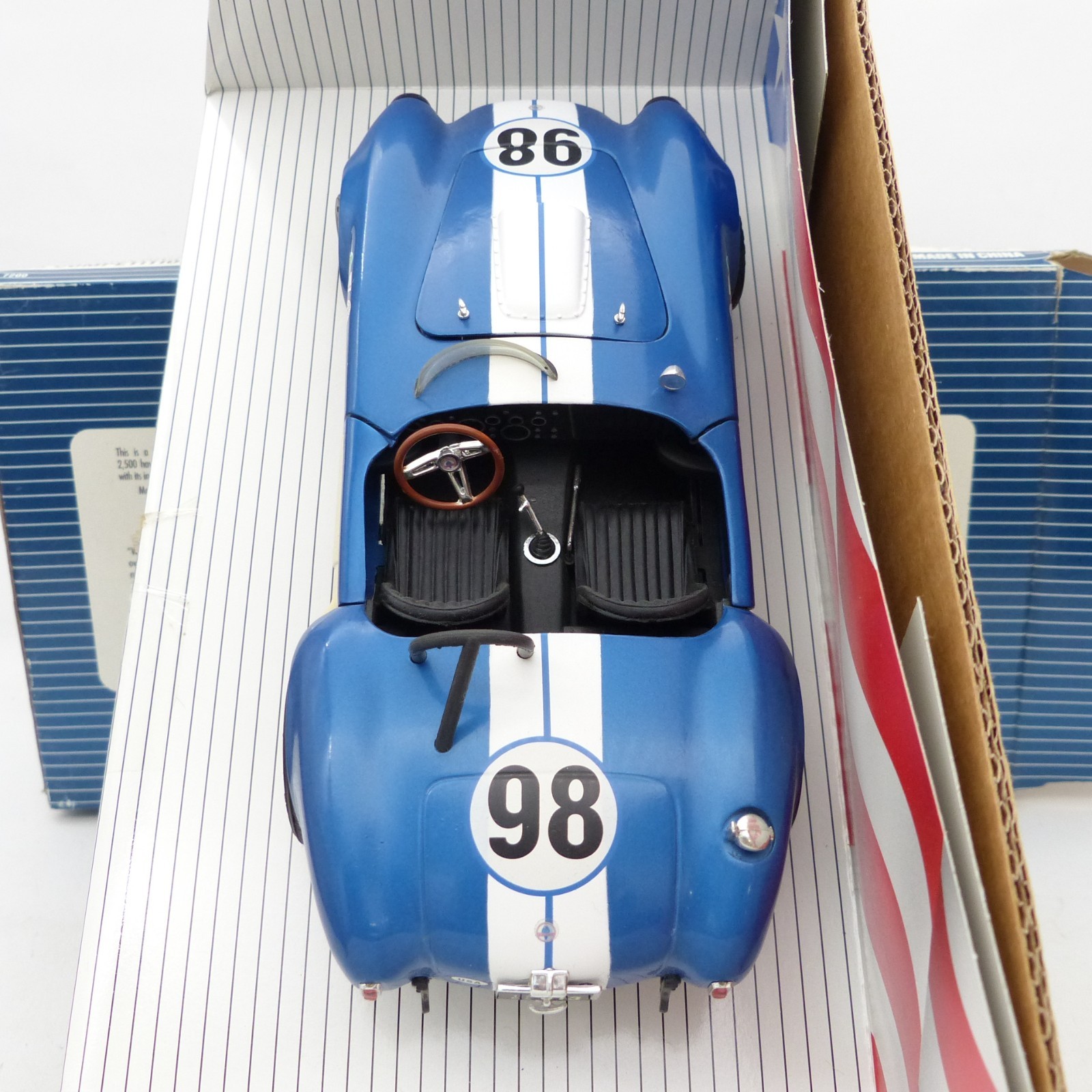 American Muscle ERTL 1:18 7200 Shelby American Team 1965 #98 in OVP EX8298 – Bild 4