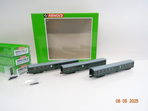 Arnold N HN4192 Reisezugwagen-Set 3tlg. Lowa E5 der DR neuwertig in OVP JL568