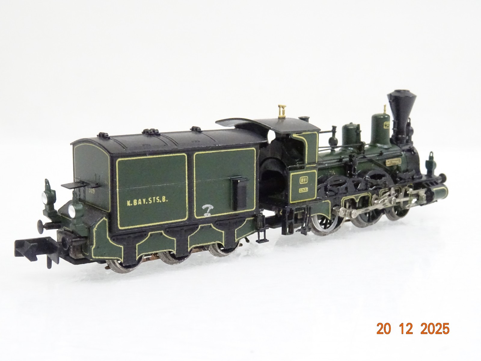 Arnold Railex N 2561 Dampflok Murnau der K.Bay.Sts.B. Messing in OVP JL5315 – Bild 6