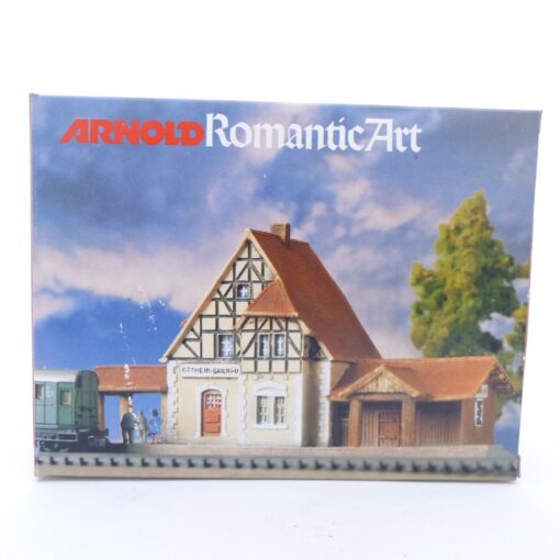 Arnold Romantic Art 6920 Fertigmodell Bahnhof Östheim-Gailnau in OVP EX6055 – Bild 4