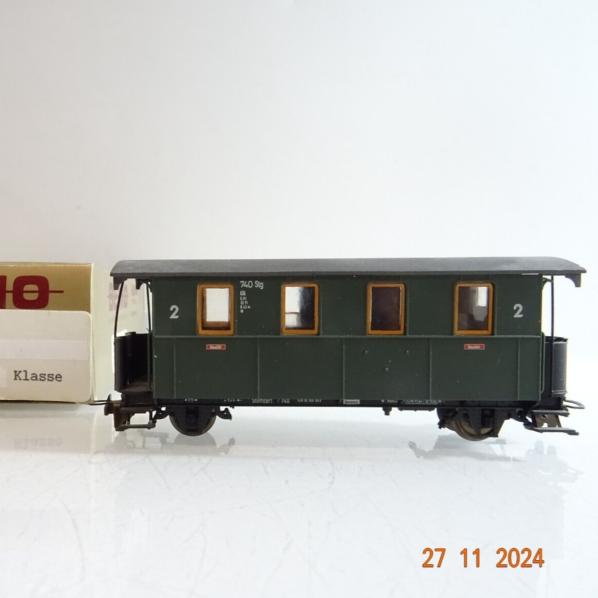 Bemo H0e 3002 872 Schmalspur Personenwagen 2.Kl. der DRG in EVP PR4297 – Bild 3