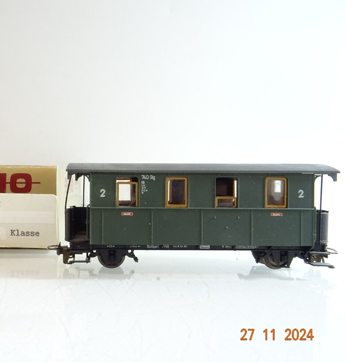 Bemo H0e 3002 872 Schmalspur Personenwagen 2.Kl. der DRG in EVP PR4297