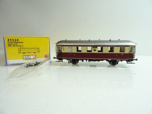Brawa H0 45524 Einheitsnebenbahnwagen 3. Klasse der DRG in OVP PR1064 – Bild 3