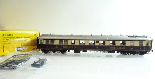 Brawa H0 46404 Schnellzugwagen Rheingold 2.Kl. der DRG in OVP PR5236