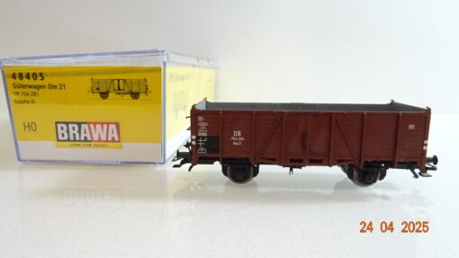 Brawa H0 48405 offener Güterwagen Om 21 der DB in OVP PR7228