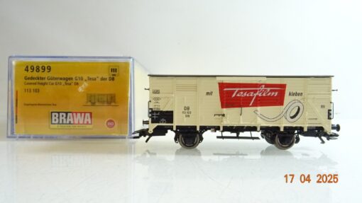 Brawa H0 49899 gedeckter Güterwagen Tesafilm der DB in OVP PR7174
