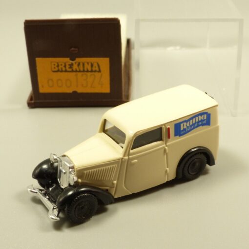 Brekina 1:87 1324 DKW F7 Kastenwagen Rama beige in OVP EX5322