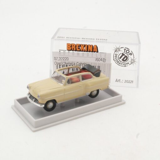 Brekina 1:87 20221 Opel Olympia Cabrio in OVP QR7778