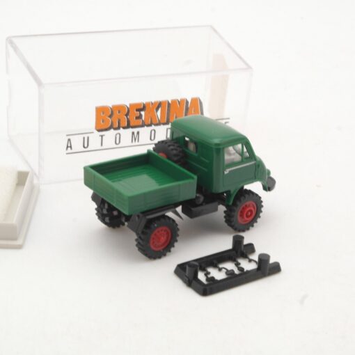 Brekina 1:87 39050 Unimog 402 Pritsche in OVP QR9605 – Bild 3