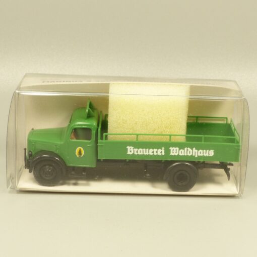 Brekina 1:87 41007 Magirus S 3500 Pritschen-LKW Brauerei Waldhaus in OVP EX7918 – Bild 4