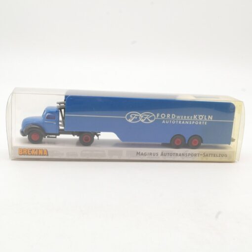 Brekina 1:87 42600 Magirus Sattelzug Autotransport Ford Köln in OVP QR9509