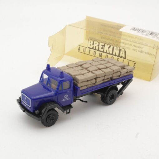 Brekina 1:87 46012 Magirus 125 Eckhauber THW mit Ladung in OVP QR7732