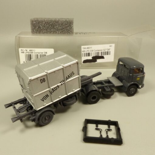 Brekina 1:87 48011 MB LPS 338 Container-Sattelzug DB in OVP EX7195 – Bild 3