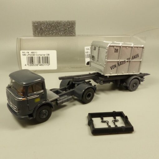 Brekina 1:87 48011 MB LPS 338 Container-Sattelzug DB in OVP EX7195
