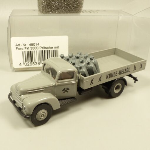 Brekina 1:87 49014 Ford FK 3500 Pritsche Kohle-Heizöl in OVP EX7212