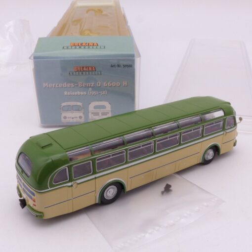 Brekina 1:87 50502 Mercedes Benz O 6600 H Reisebus zweifarbig in OVP EX3933 – Bild 3