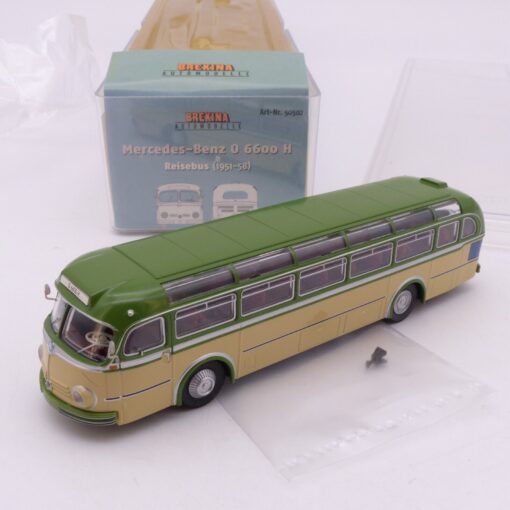 Brekina 1:87 50502 Mercedes Benz O 6600 H Reisebus zweifarbig in OVP EX3933