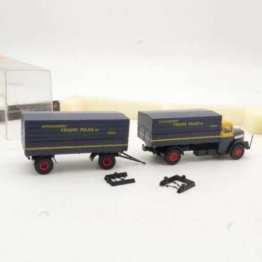 Brekina 1:87 7230 MAN 750 Hängerzug Fans Maas in OVP RR827 – Bild 3