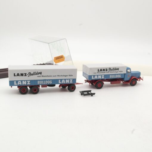 Brekina 1:87 74503 Büssing 8000 Hängerzug Lanz-Bulldog in OVP RR824 – Bild 3