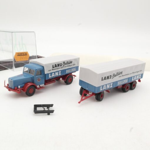 Brekina 1:87 74503 Büssing 8000 Hängerzug Lanz-Bulldog in OVP RR824