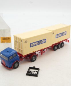 Brekina 1:87 7813 MAN 10.212 Container Sattelzug Hapag Lloyd in OVP RG395