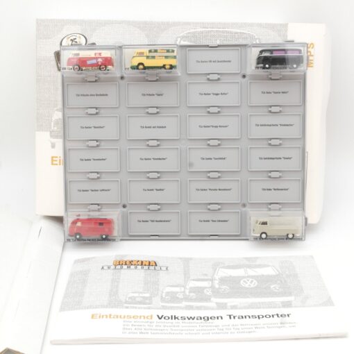 Brekina 1:87 90400 Eintausend Volkswagen Transporter mit 5 Bulli in OVP QR3600 – Bild 3