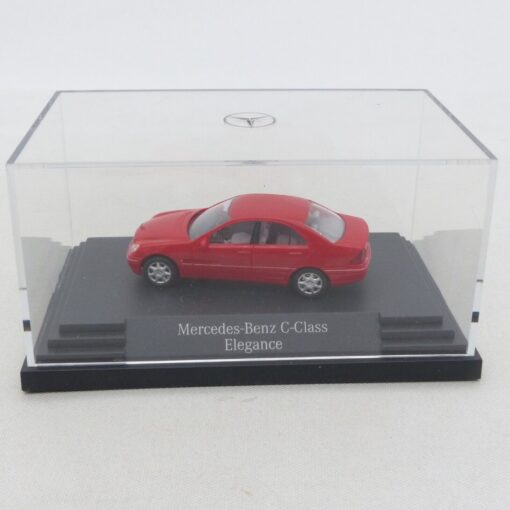 Busch 1:87 Werbemodell: Mercedes-Benz C-Klasse Elegance rot, in PC-Box EX1663 – Bild 3