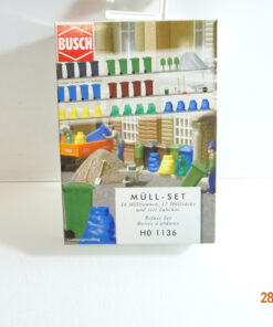 Busch H0 1136 Müll Set siehe Foto in OVP CK3637