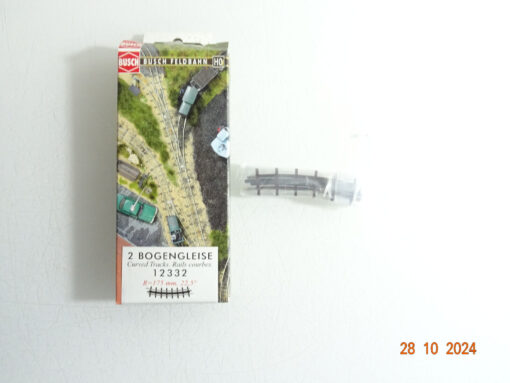 Busch H0 12332 2 Bogengleise R=175mm siehe Foto in OVP CK3631