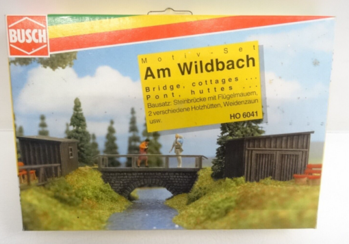 Busch H0 6041 Motiv-Set am Wildbach in OVP QR4640