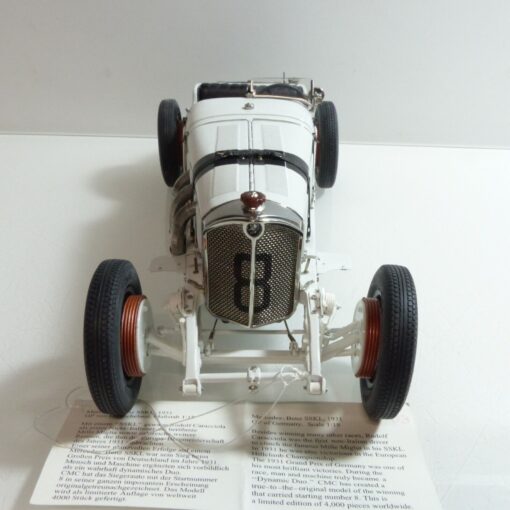 CMC 1:18 Mercedes Benz SSKL (1931) weiß # 8, siehe Bilder o. EX118