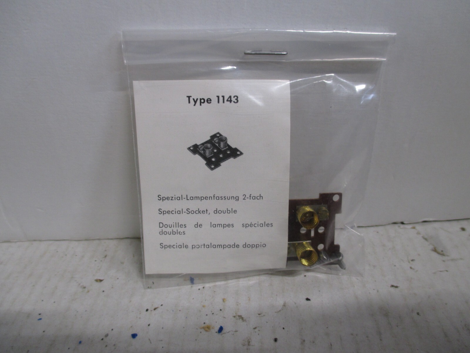 Conrad H0 Type 1143 Lampenfassung 2-fach Ausleuchtung Baustein LC1100 m.OVP WW42