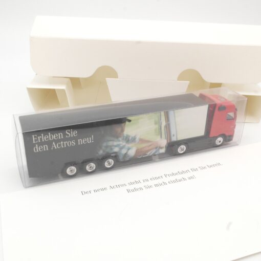 Dickie 1:87 Werbemodell Mercedes Benz erleben sie den Actros neu in OVP QR5787 – Bild 4