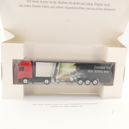 Dickie 1:87 Werbemodell Mercedes Benz erleben sie den Actros neu in OVP QR5787