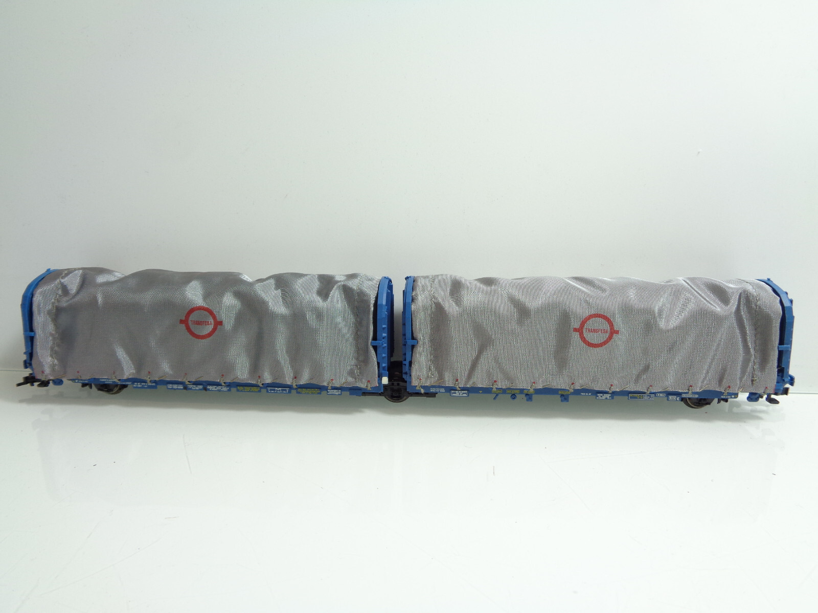 Electrotren H0 6100 Doppelschiebeplanwagen Transfasa der SNCF in OVP JD2522 – Bild 3