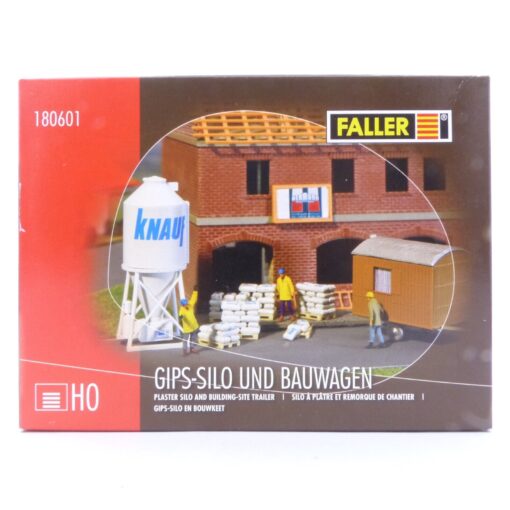 Faller H0 Bausatz 180601 Gips-Silo und Bauwagen in OVP EX5135