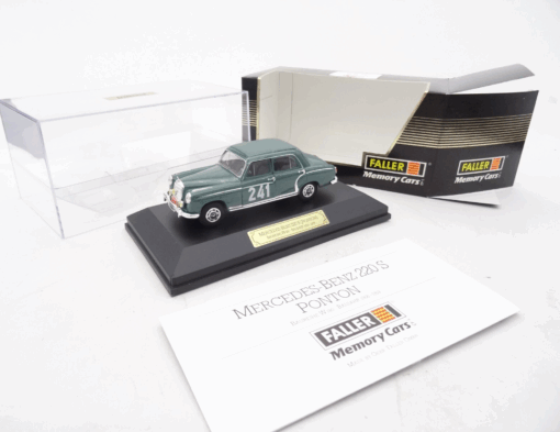 Faller Memory Cars 1:43 4345 MB 220 a Ponton Monte Carlo 1956 in OVP RR1417