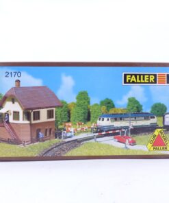 Faller Spur N Bausatz 2170 Bahnübergang mit Stellwerk in OVP EX6783