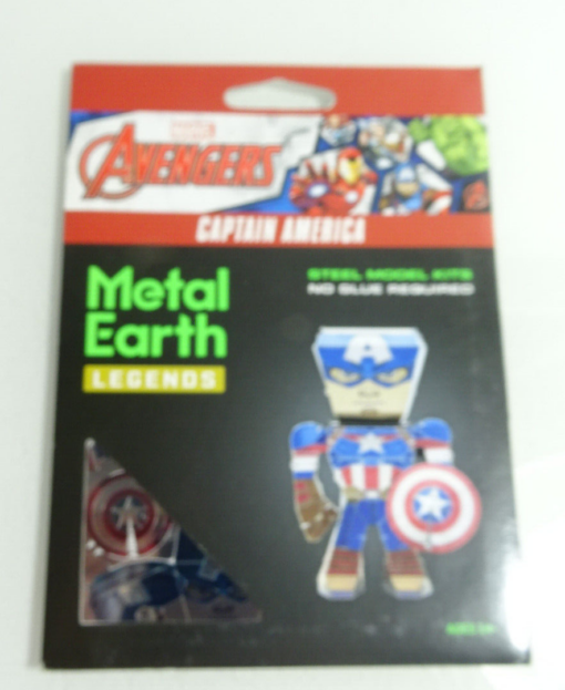 Fascinations Metall Earth Legends Bausatz 3 D Figur Capt. America in OVP AR8172 – Bild 3
