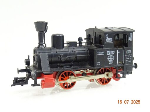 Fleischmann H0 4000 Dampflok schwarze Anna Werkslok JL1559 o.