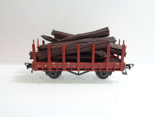 Fleischmann H0 5014 AC Rungenwagen mit Ladung der DB in OVP AR5743 – Bild 3