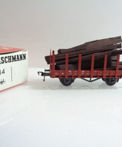Fleischmann H0 5014 AC Rungenwagen mit Ladung der DB in OVP AR5743